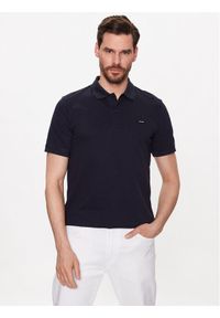 Calvin Klein Polo K10K111196 Granatowy Slim Fit. Typ kołnierza: polo. Kolor: niebieski. Materiał: bawełna