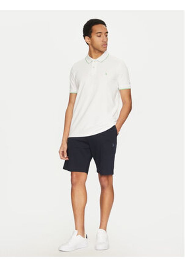 U.S. Polo Assn. Polo MUP3508 Biały Regular Fit. Typ kołnierza: polo. Kolor: biały. Materiał: bawełna