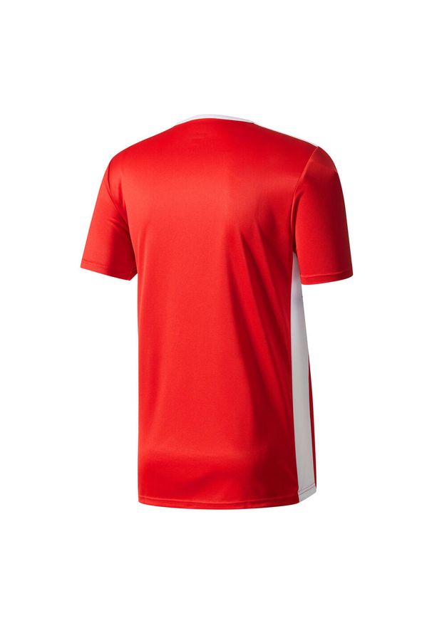 Adidas - Koszulka piłkarska męska adidas Entrada 18 Jersey. Kolor: biały, czerwony, wielokolorowy. Materiał: jersey. Sport: piłka nożna