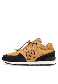 New Balance Sneakersy GV574HXB Brązowy. Kolor: brązowy. Materiał: zamsz, skóra #9