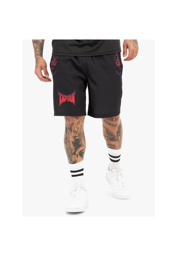 TAPOUT - Szorty Tapout Taproot. Kolor: czerwony, wielokolorowy, czarny. Długość: krótkie. Sezon: lato. Sport: fitness
