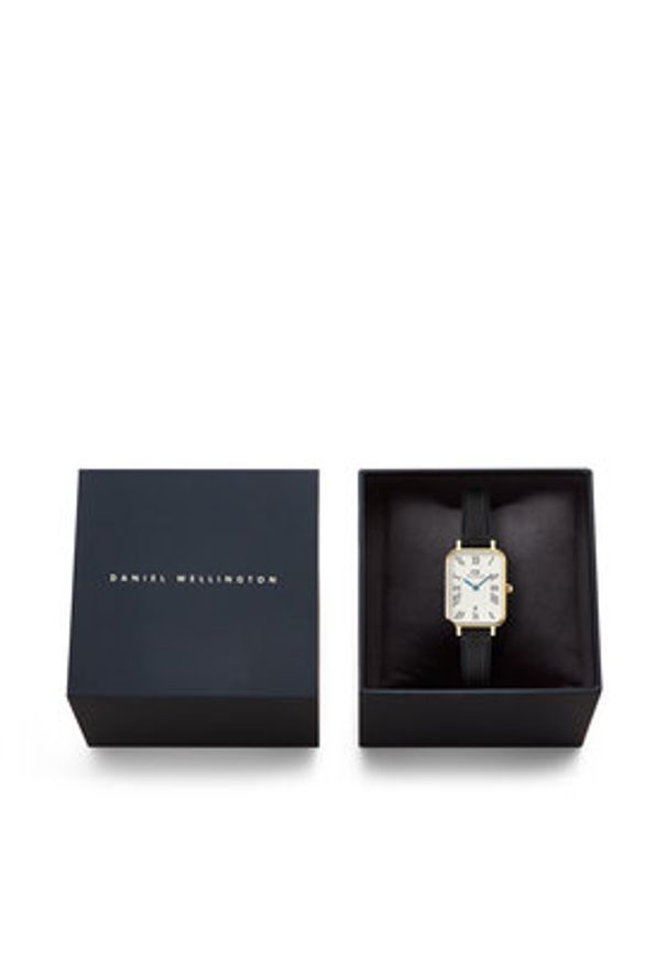 Daniel Wellington Zegarek Quadro Roman Numerals Date DW00100865 Czarny. Kolor: czarny