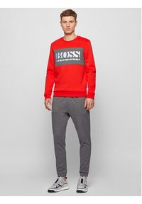 BOSS - Boss Spodnie dresowe Hadiko 50441275 Szary Regular Fit. Kolor: szary. Materiał: bawełna, dresówka #4