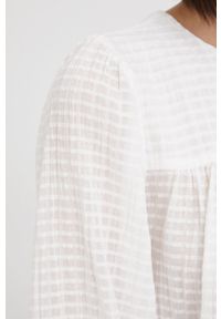 GAP bluzka bawełniana damska kolor biały gładka. Okazja: na co dzień. Kolor: biały. Materiał: bawełna. Wzór: gładki. Styl: casual #2
