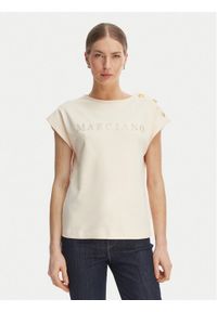 Marciano Guess T-Shirt G6GI04 K3505 Écru Regular Fit. Materiał: bawełna #1