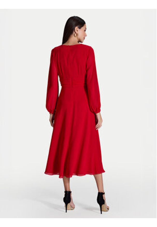 Swing Sukienka koktajlowa 5AI09000 Czerwony Regular Fit. Kolor: czerwony. Materiał: syntetyk. Styl: wizytowy