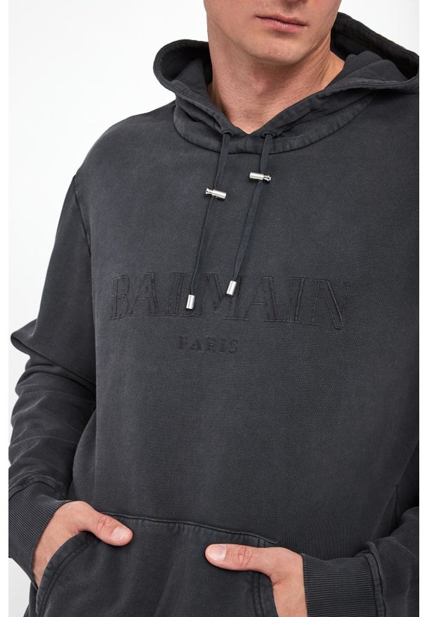 Balmain - Bluza męska z kapturem BALMAIN. Typ kołnierza: kaptur