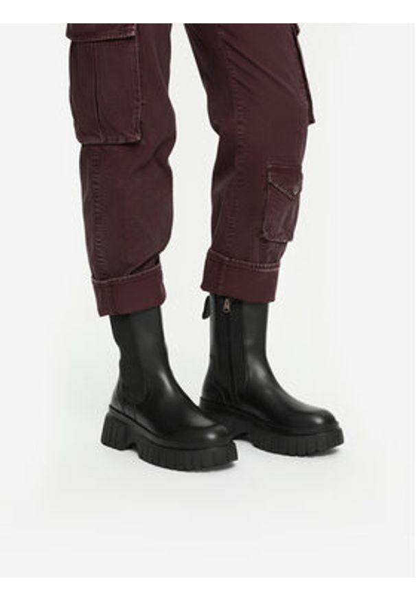 G-Star RAW - G-Star Raw Botki CEO-WI33-CS555-KIWI-14 Czarny. Kolor: czarny. Materiał: skóra