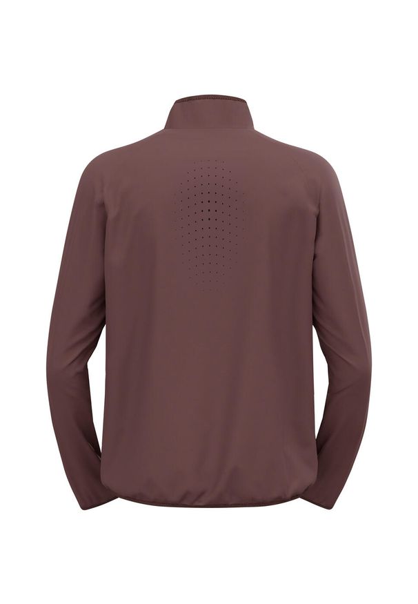 Kurtka męska do biegania Odlo Jacket ESSENTIAL LIGHT. Kolor: brązowy. Sport: turystyka piesza
