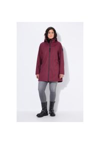 ULLA POPKEN - Damskie Kurtka softshellowa HYPRAR hydrofobowa kaptur. Kolekcja: plus size. Kolor: czerwony. Materiał: poliester, materiał. Sport: turystyka piesza