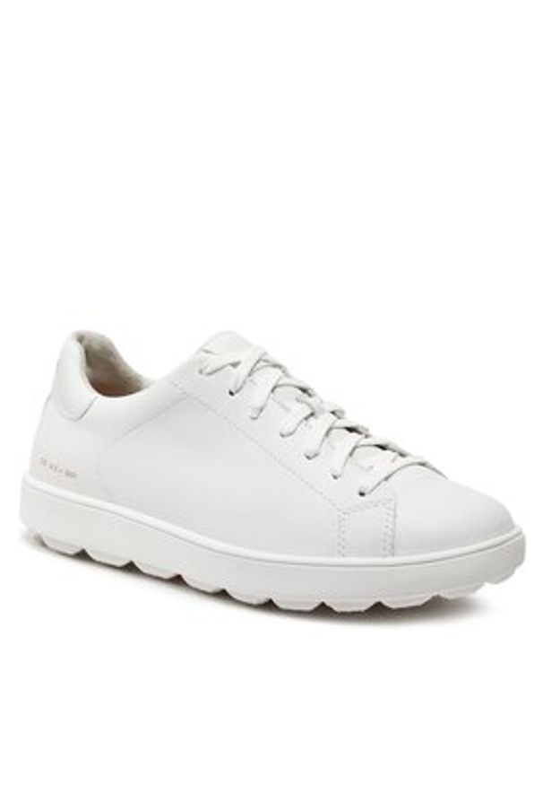 Geox Sneakersy U Spherica Ecub-1 U45GPC 00085 C1000 Biały. Kolor: biały. Materiał: skóra