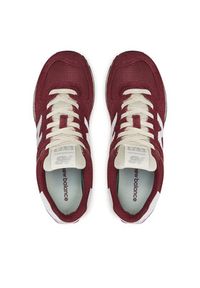 New Balance Sneakersy U574RBK Bordowy. Kolor: czerwony. Materiał: zamsz, skóra. Model: New Balance 574
