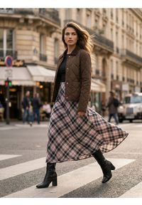 Sinsay - Spódnica midi w kratę - wielobarwny #1