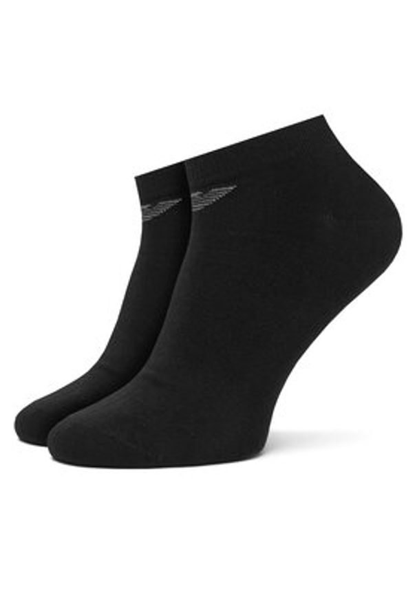 Emporio Armani Skarpety krótkie EM000550 AF14446 MC061 Czarny. Kolor: czarny. Materiał: bawełna