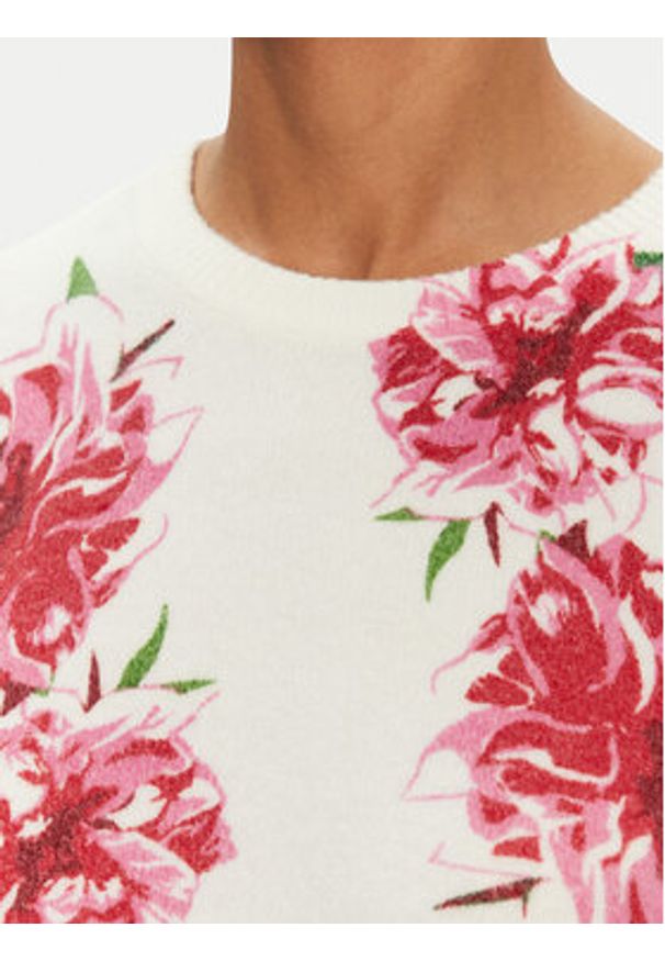 Morgan Sweter 251-MFLOWER Écru Regular Fit. Materiał: syntetyk