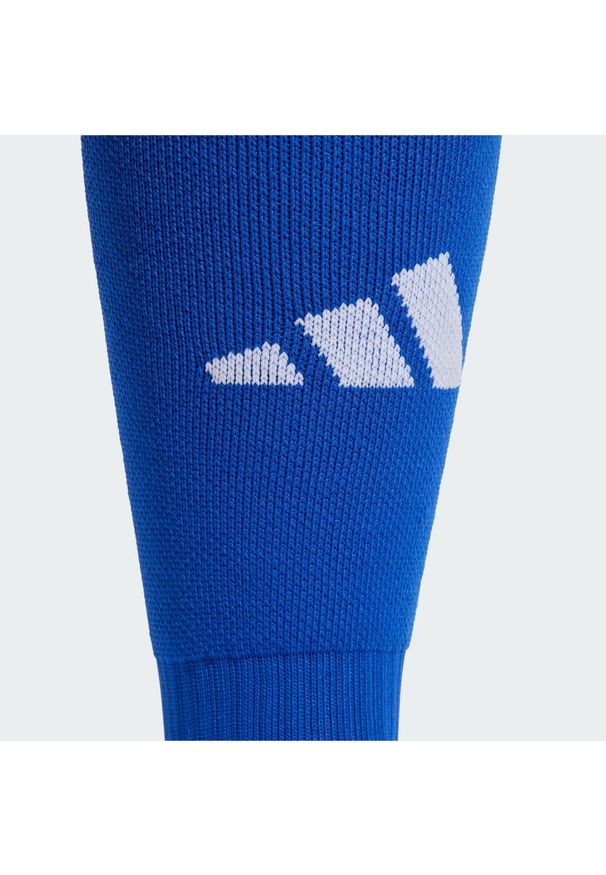 Adidas - Getry adi 24 AEROREADY Football Knee. Kolor: biały, wielokolorowy, niebieski. Materiał: materiał. Sport: piłka nożna