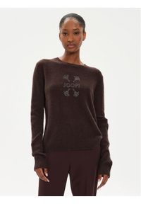 JOOP! Sweter 58 JW243KN323 30042809 Brązowy Loose Fit. Kolor: brązowy. Materiał: kaszmir