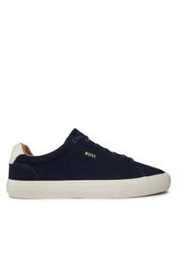 BOSS Sneakersy Aiden 50536521 Granatowy. Kolor: niebieski. Materiał: zamsz, skóra