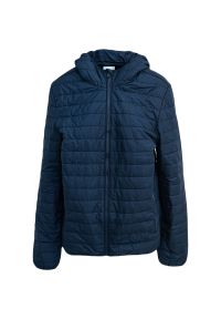 Kurtka męskie Diadora Chromia. Kolor: niebieski. Materiał: puch. Sport: turystyka piesza #1