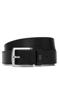 TOMMY HILFIGER - Tommy Hilfiger Pasek Denton Square Buckle Leather Belt AM0AM14188 Czarny. Kolor: czarny. Materiał: skóra #1