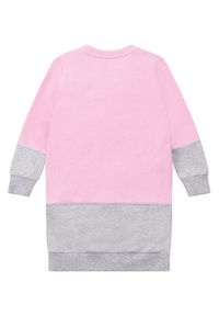 Kenzo kids - Kenzo Kids Sukienka codzienna K12277 Różowy Regular Fit. Okazja: na co dzień. Kolor: różowy. Materiał: bawełna. Typ sukienki: proste. Styl: casual #3