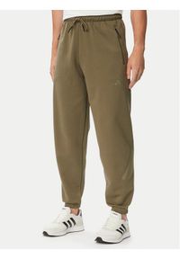 Adidas - adidas Spodnie dresowe Z.N.E. KF3816 Khaki Regular Fit. Kolor: brązowy. Materiał: bawełna #1