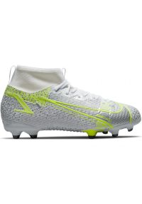 Buty piłkarskie Nike Mercurial Superfly 8 Academy FG/MG Jr CV1127 107 szare srebrny. Kolor: szary. Materiał: syntetyk, materiał. Szerokość cholewki: normalna. Sport: piłka nożna #1