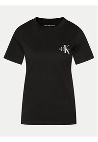 Calvin Klein Jeans Komplet 2 t-shirtów J20J219734 Czarny Slim Fit. Kolor: czarny. Materiał: bawełna #5