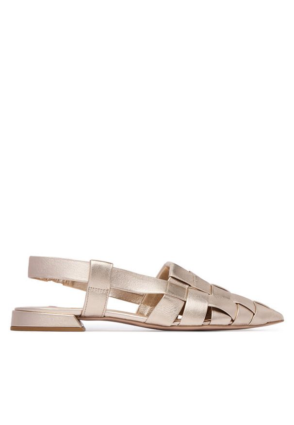 HÖGL Baleriny 1-101931 Złoty. Kolor: złoty. Materiał: skóra