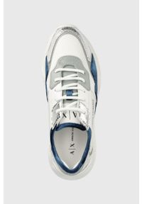 Armani Exchange sneakersy XDX064.XV410.K710 kolor biały. Zapięcie: sznurówki. Kolor: biały. Materiał: guma. Obcas: na platformie #4