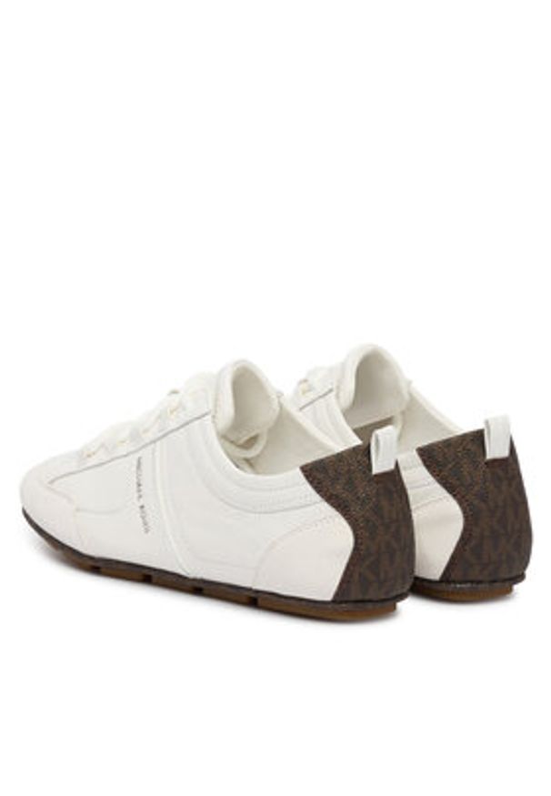 MICHAEL Michael Kors Sneakersy Kelly Trainer 43S6KLFS1L Biały. Kolor: biały. Materiał: zamsz, skóra