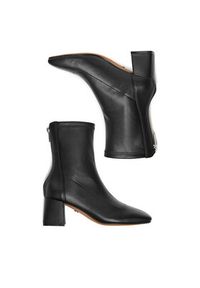 Nine West Botki CEO-ASALA-01 Czarny. Kolor: czarny. Materiał: skóra, materiał #2