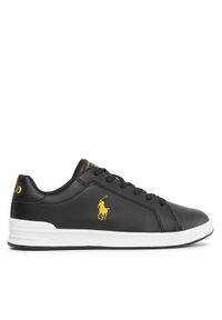 Polo Ralph Lauren Sneakersy RF104234 Czarny. Kolor: czarny. Materiał: skóra