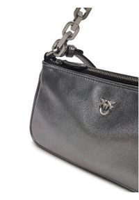 Pinko - PINKO Torebka Half Moon Baguette Mini AI 25-26 PLTT 105069 A2O9 Srebrny. Kolor: srebrny. Materiał: skórzane #5