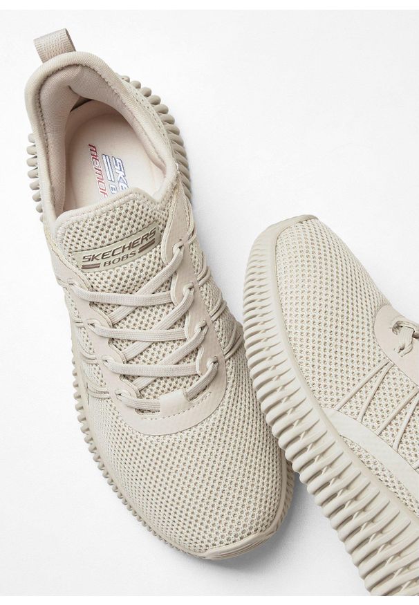 bonprix - Sneakersy Skechers z pianką memory. Kolor: brązowy
