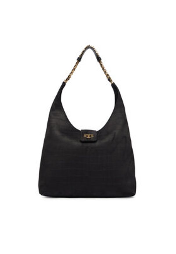 Elisabetta Franchi Torebka BS-01A-61E2-V390 Czarny. Kolor: czarny. Materiał: skórzane