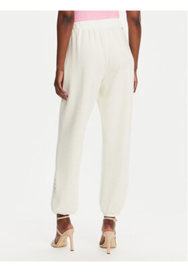 Liu Jo Sport Spodnie dresowe TA5229 J4869 Biały Relaxed Fit. Kolor: biały. Materiał: syntetyk