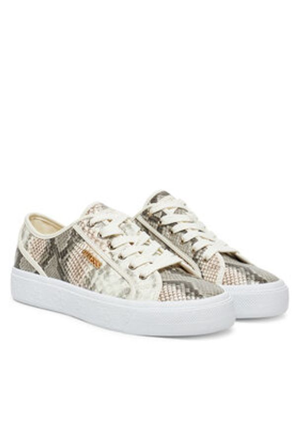 Guess Sneakersy FLTJLV ELE12 Szary. Kolor: szary. Materiał: skóra