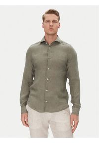 JOOP! Koszula 17 JSH-146Pai-W 30046075 Zielony Slim Fit. Kolor: zielony. Materiał: len