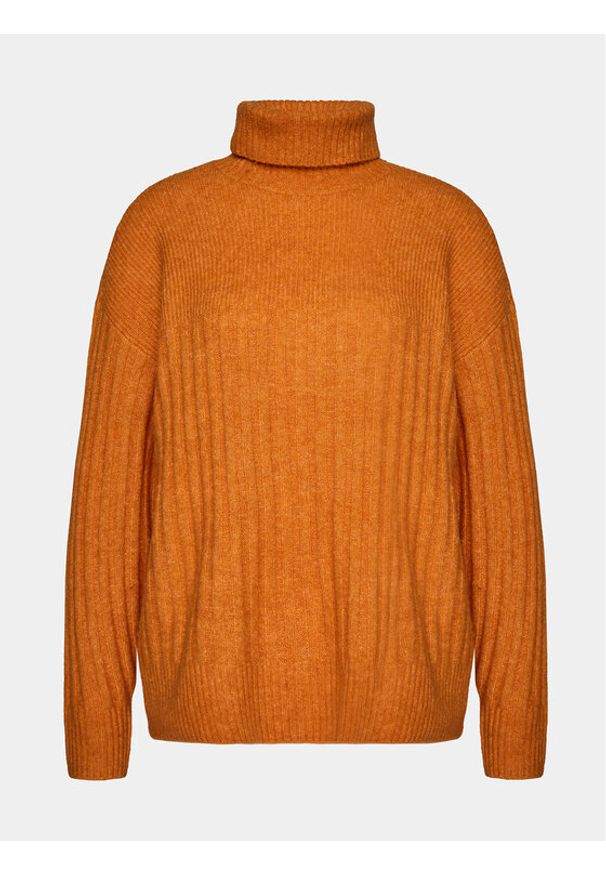 Sweter Moss Copenhagen. Okazja: na co dzień. Kolor: pomarańczowy. Styl: casual