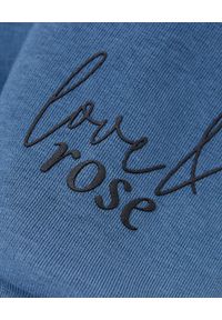 LOVE & ROSE - Oversizowa bluza z kapturem Nelly Jeans. Typ kołnierza: kaptur. Kolor: niebieski. Materiał: jeans #5