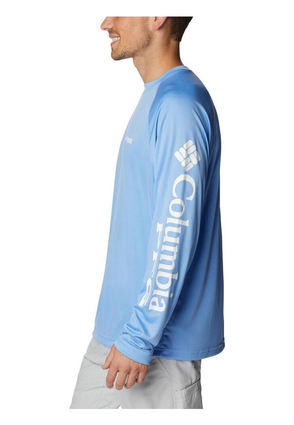 columbia - Koszulka sportowa z długim rękawem Terminal Tackle LS Shirt. Kolor: niebieski. Długość rękawa: długi rękaw. Długość: długie. Sezon: lato