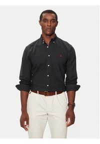 Polo Ralph Lauren Koszula Bsr 710772288 Czarny Slim Fit. Typ kołnierza: polo. Kolor: czarny. Materiał: bawełna #11