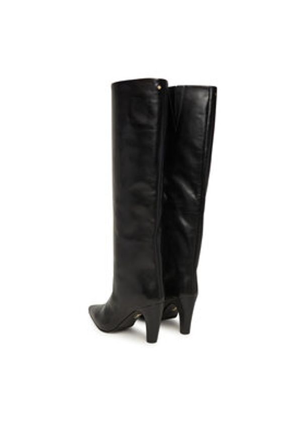 Bronx Kozaki Low-Jadey 14409-A Czarny. Kolor: czarny. Materiał: skóra