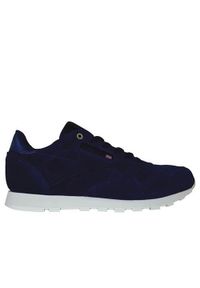 Buty do chodzenia dla dzieci Reebok CL Leather Mcc. Zapięcie: sznurówki. Kolor: niebieski, wielokolorowy. Materiał: syntetyk, materiał, skóra. Szerokość cholewki: normalna. Sport: turystyka piesza