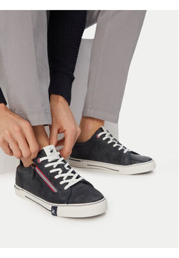 Beverly Hills Polo Club Sneakersy CEO-CUNEO-01 V5 Granatowy. Kolor: niebieski. Materiał: skóra