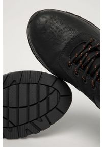 s.Oliver - s. Oliver - Buty. Nosek buta: okrągły. Zapięcie: sznurówki. Kolor: czarny. Materiał: syntetyk, materiał, skóra ekologiczna, guma. Szerokość cholewki: normalna #4