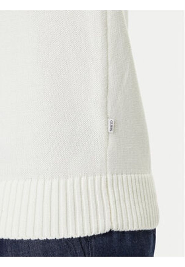 Guess Jeans Sweter M4BR32 Z3HM1 Écru Regular Fit. Materiał: bawełna