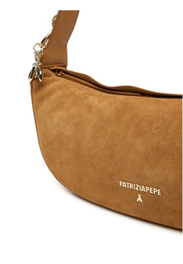 Patrizia Pepe Torebka 8B0274 L152 B768 Brązowy. Kolor: brązowy. Materiał: skórzane, zamszowe