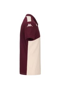 Kappa - Polo Union Bordeaux-Bègles Angatem 8 2024/25. Typ kołnierza: polo. Kolor: czerwony, wielokolorowy, różowy, brązowy